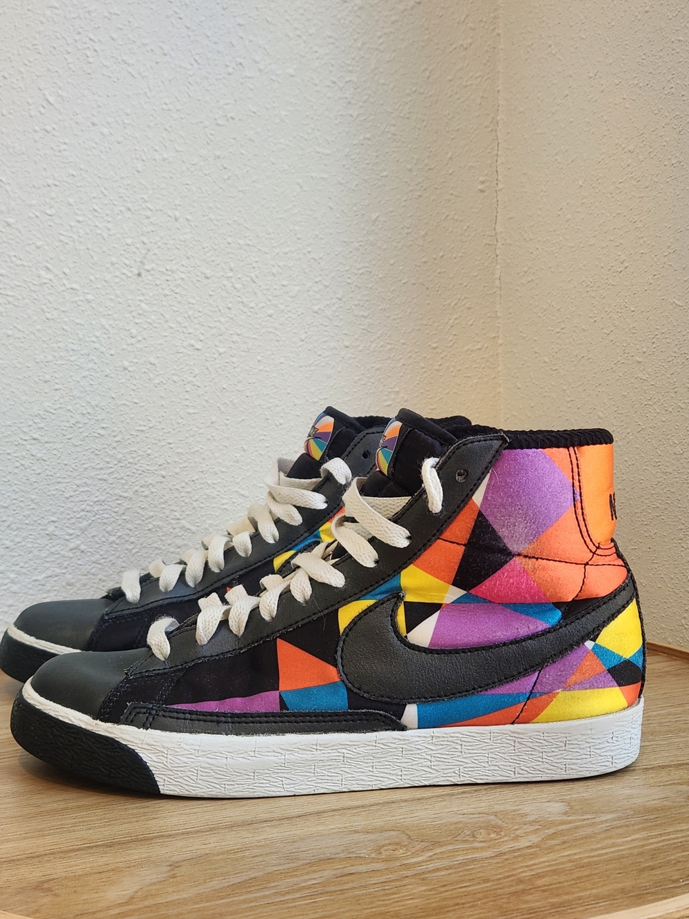 Nike High Blazer Multicolor Geometric Sneakers